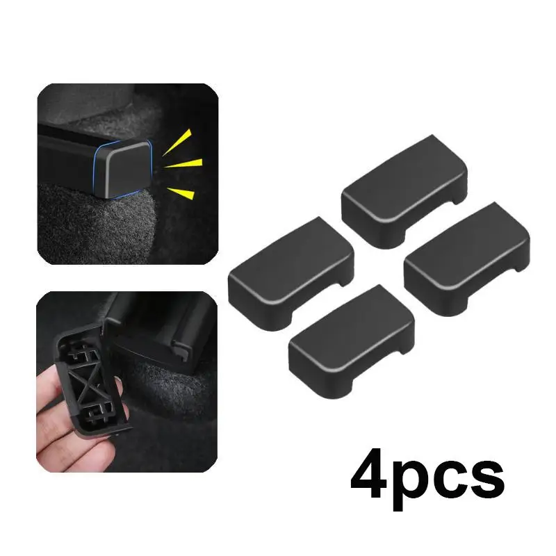 Rear Seat Rail Cover Protector 4PCS Soft TPE Shock Absorption for  Model 3 Y Juniper 2025 Auto Interior Decor Parts