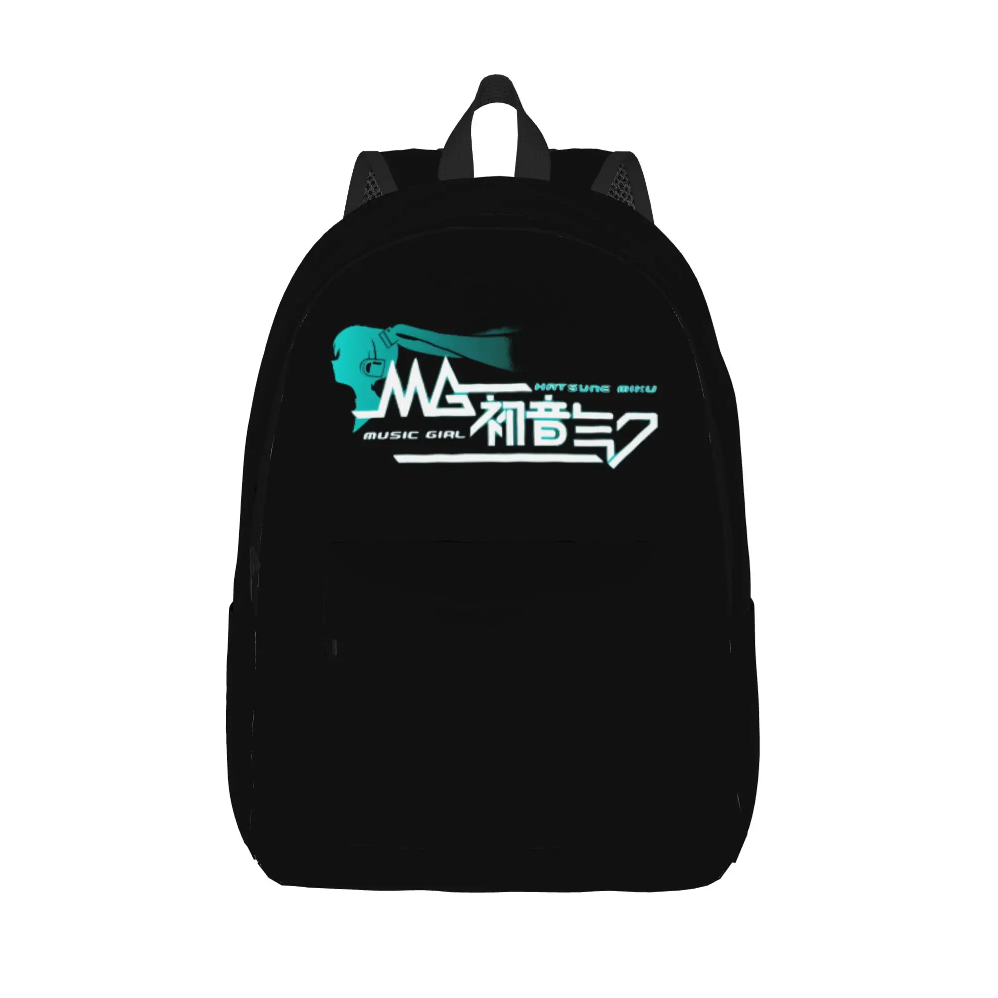 Miku Music Girl Hatsune Miku Cool Backpack Durable High School Work  Daypack for Men Women College Canvas Bags