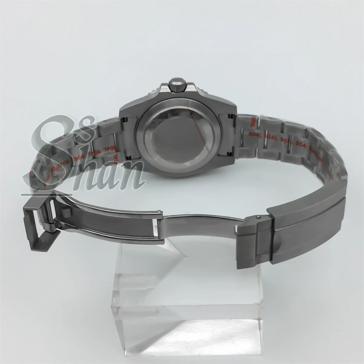 ساعة رجالية فاخرة 38 ملم 40 ملم NH35A PT5000 حركة أوتوماتيكية إطار سيراميك أسود ورمادي زجاج ياقوتي قرص مضيء وأيدي