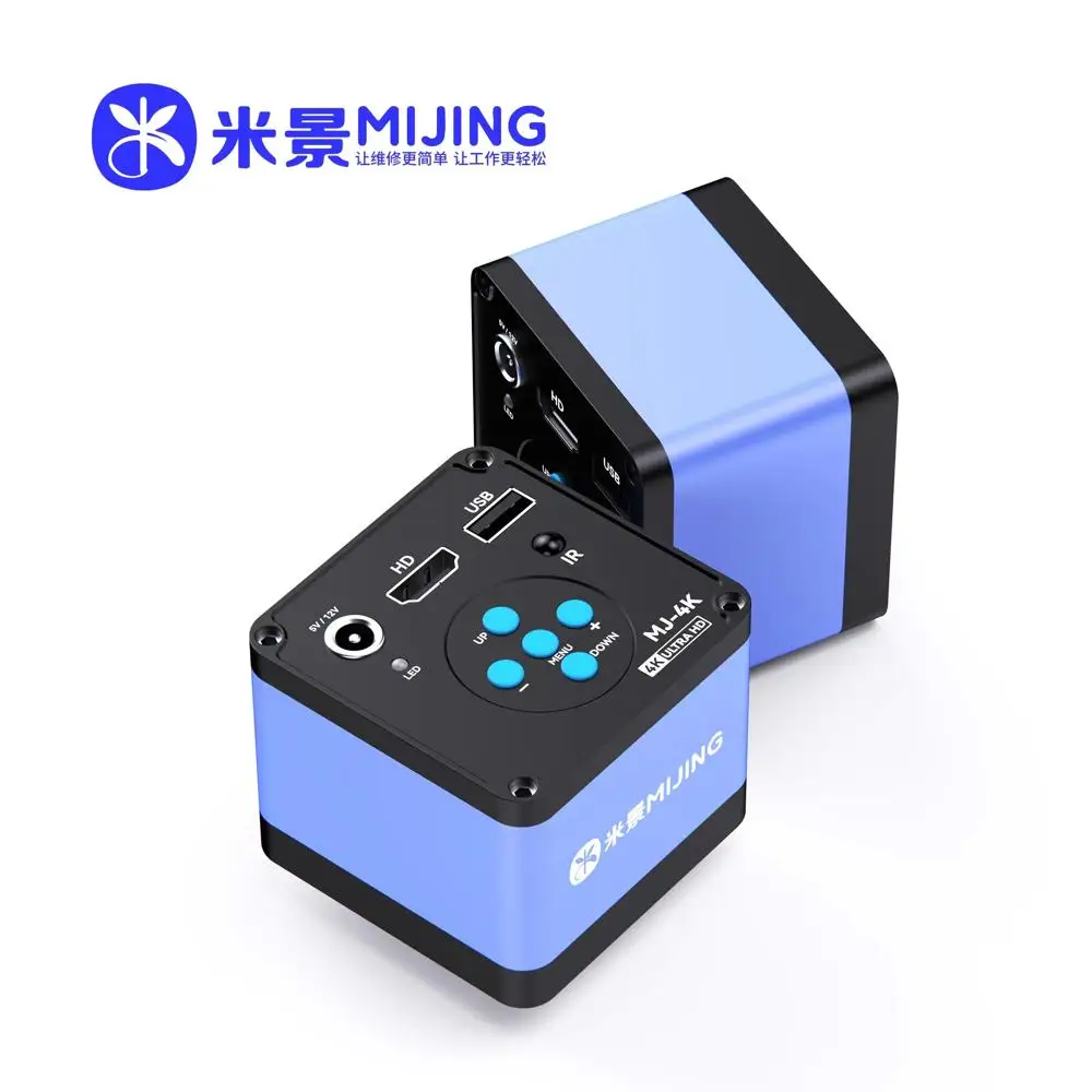 

Mijing HD 4K Microscope Camera 30fps HDMI USB Industrial Video C-Mount PC Software Control For Magnifier Chip Phone Repair Tools