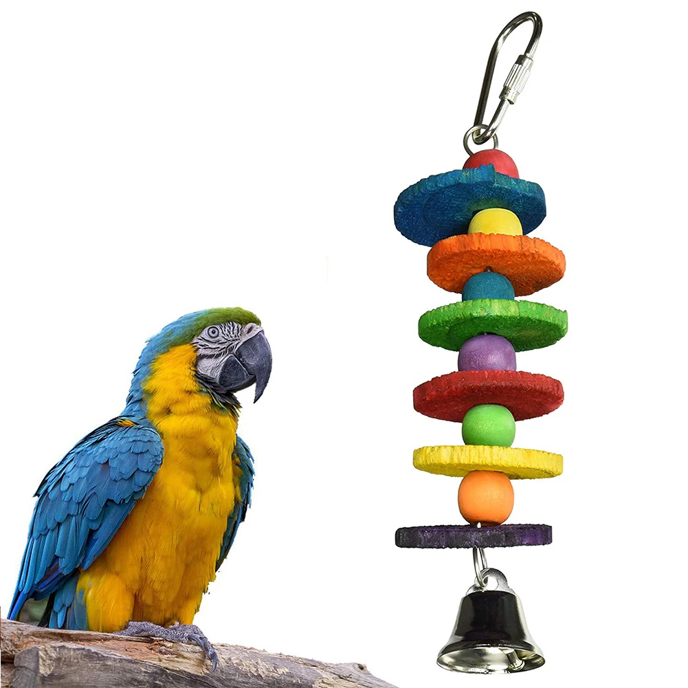 Pet Bird Parrot Hanging Toys Nipple Swing Chain Cage Stand Molar Parakeet Chew Toy Decoration Pendant Ornament Bird Accessories