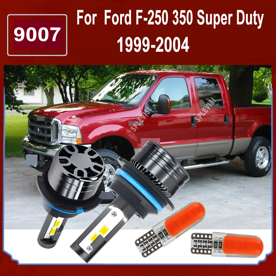 

LED White Headlight 9007 HB5 - Durable & Anti-Vibration Features For Ford F-250 350 Super Duty 1999 2000 2001 2002 2003 2004