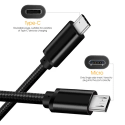 Kabel typu C do Micro USB szybkie ładowanie Micro Adapter USB C do Power banku Samsung Huawei MacBook Pro OTG telefon komórkowy