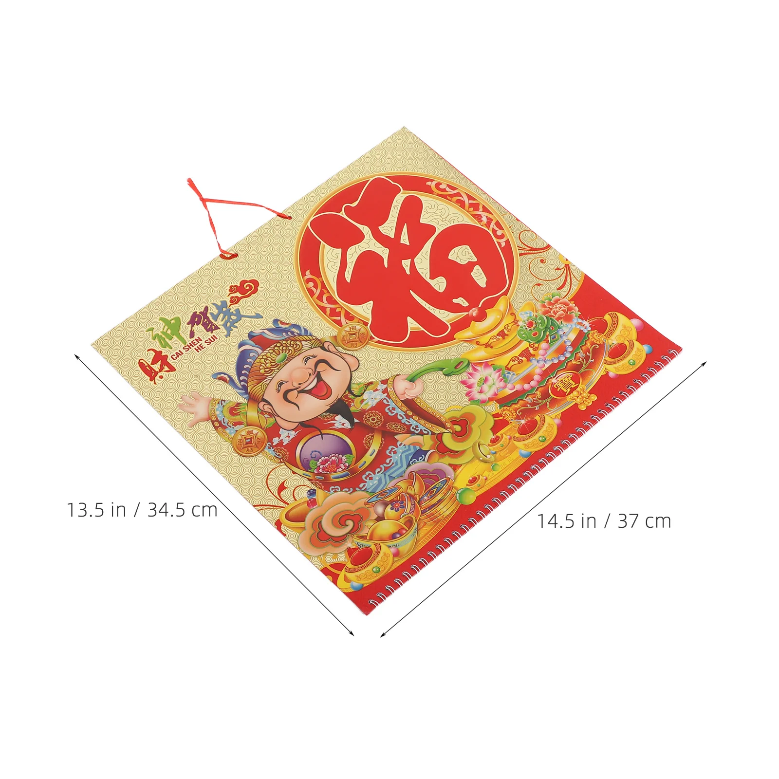 2026 Horse Year Hanging Lunar Wall Calendar Traditional Chinese Tearable Calendar New Year Decoration for Home and Office