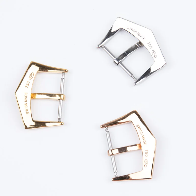 High Quality 18mm Precision Stainless Steel Folding Buckle For Patek Strap Philippe Leather Rubber Watchband Nautilus Pin Clasp