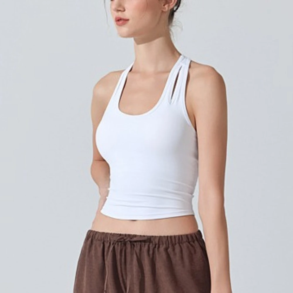 MIML مضاد للجراثيم عارية الشعور سترة رياضية للإزالة وسادة الصدر U الرقبة جميلة الظهر اليوغا الصدرية التخسيس الجري اللياقة البدنية الملابس #2