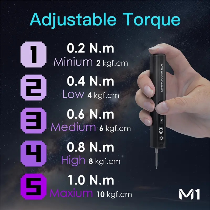 ARROWMAX Electric Screwdrivers Set Mini Precision Cordless Screwdriver Repair Tool Kit For Phone Camera Watch Laptop,M1 Plus - Image 3