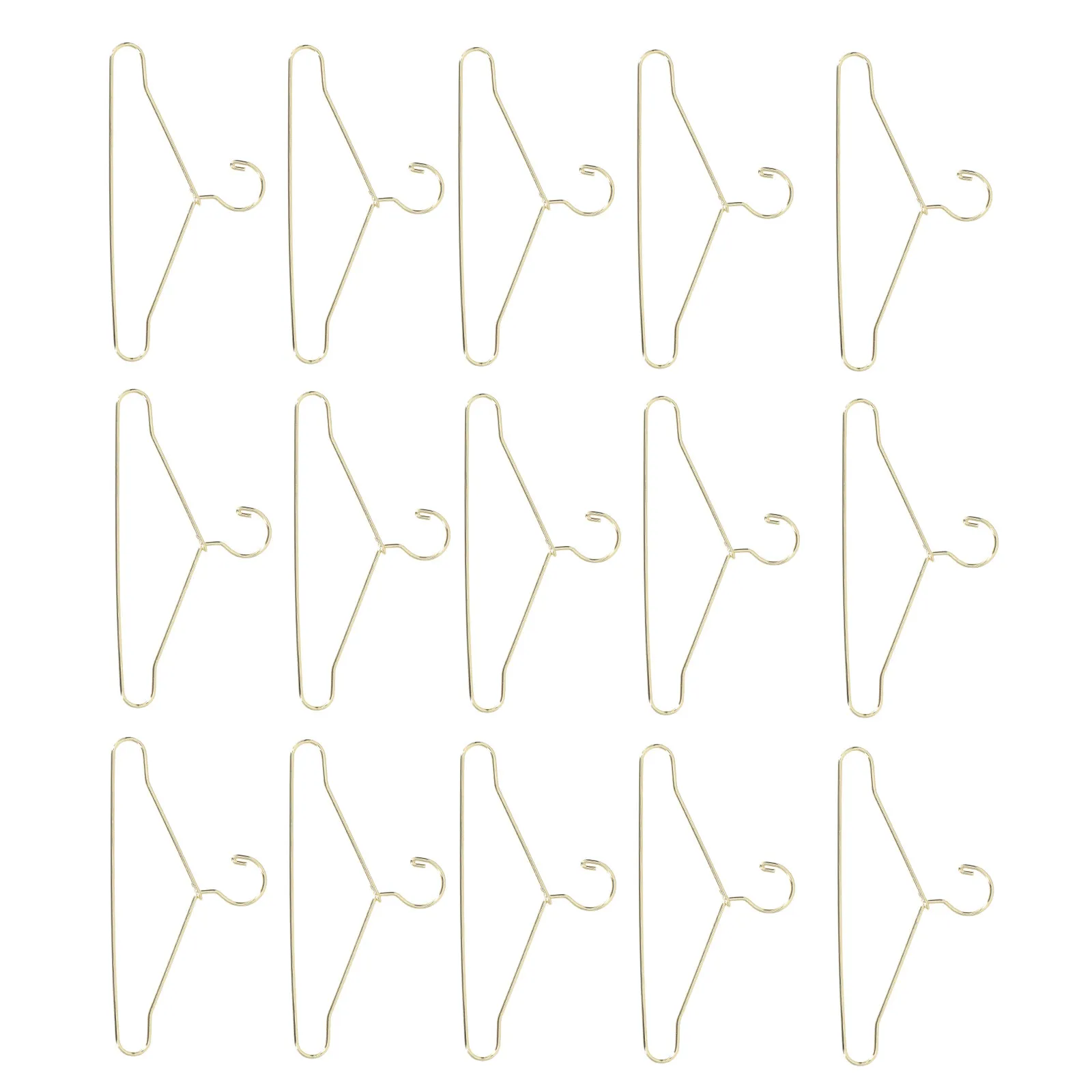

25Pcs Mini Clothes Hangers Metal Sturdy Decorative Clips for Closet Playhouse Organizer Small Clothes Rack