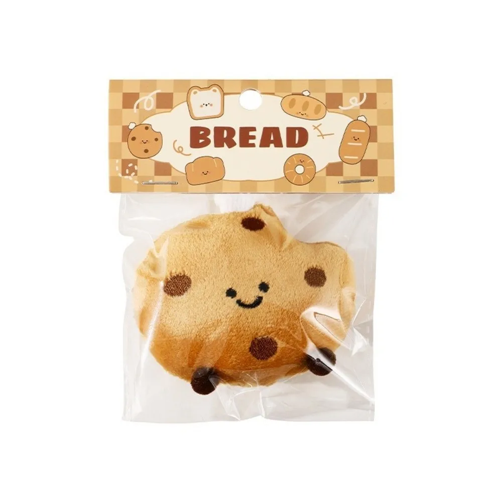 Porte-clés pendentifs en peluche créatifs, poupées de petits pain de dessin animé, pendentifs de sacs, accessoires de sac à dos pour fille