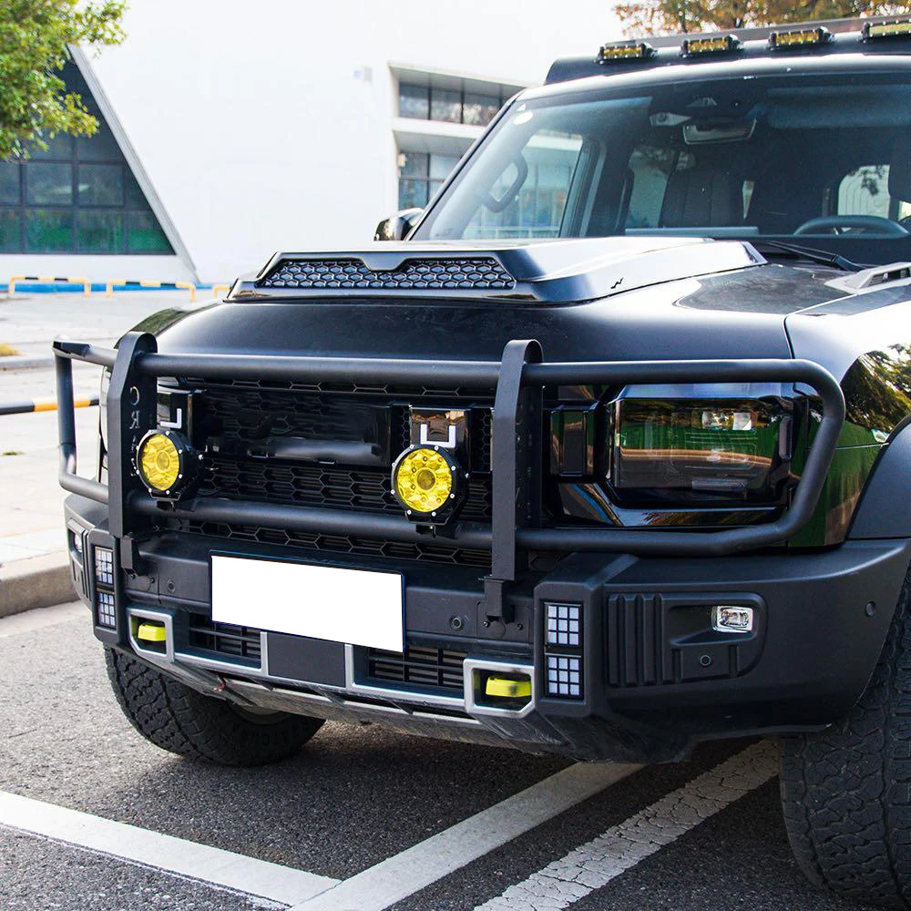 Bull Bar Front Bumper Guard for 2023 JETOUR T2 Accessories TRAVELER FRONT BUMPER Black Bull Accessories Safari Bar Winch Bumper