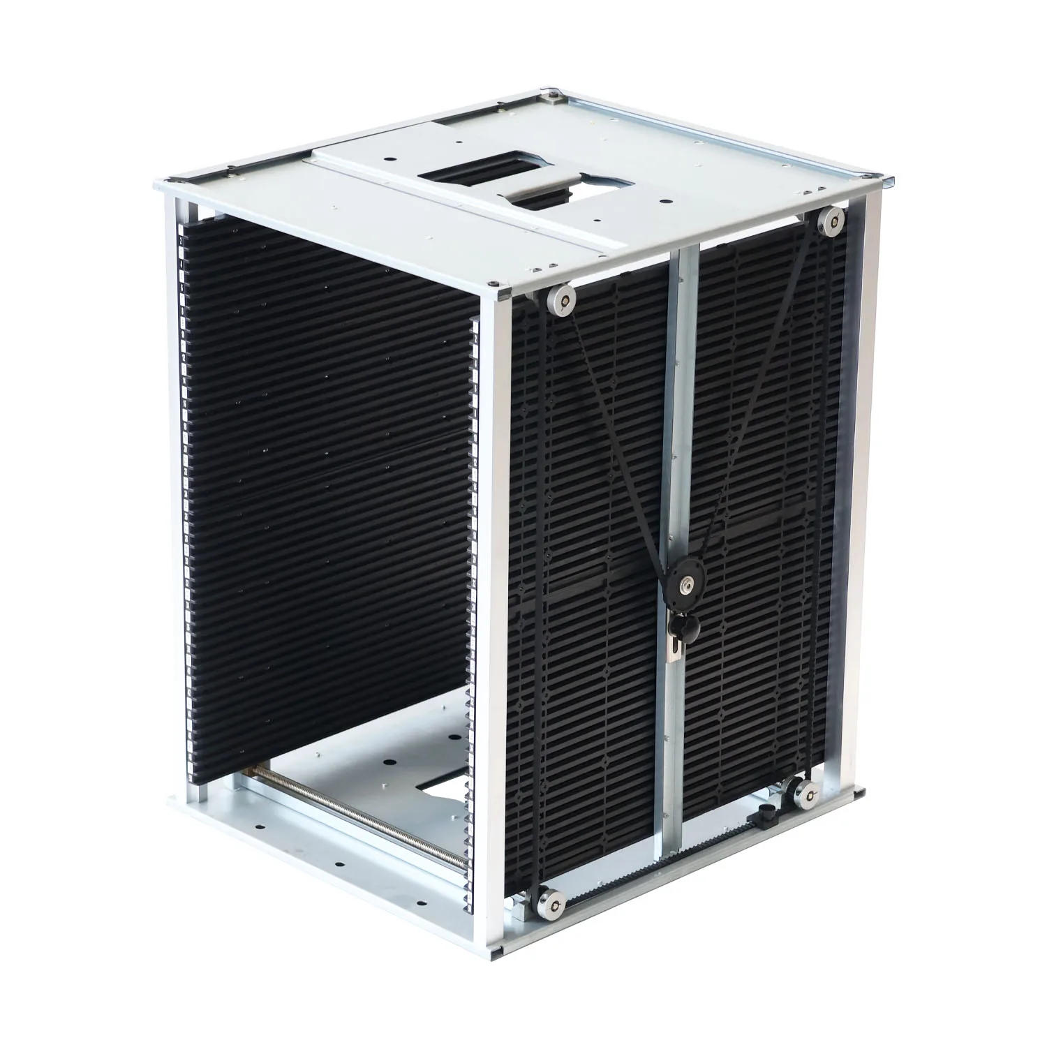 SMT Pcb Handling Belt Adjustment  Metal Base Quick Fill Holder Rack