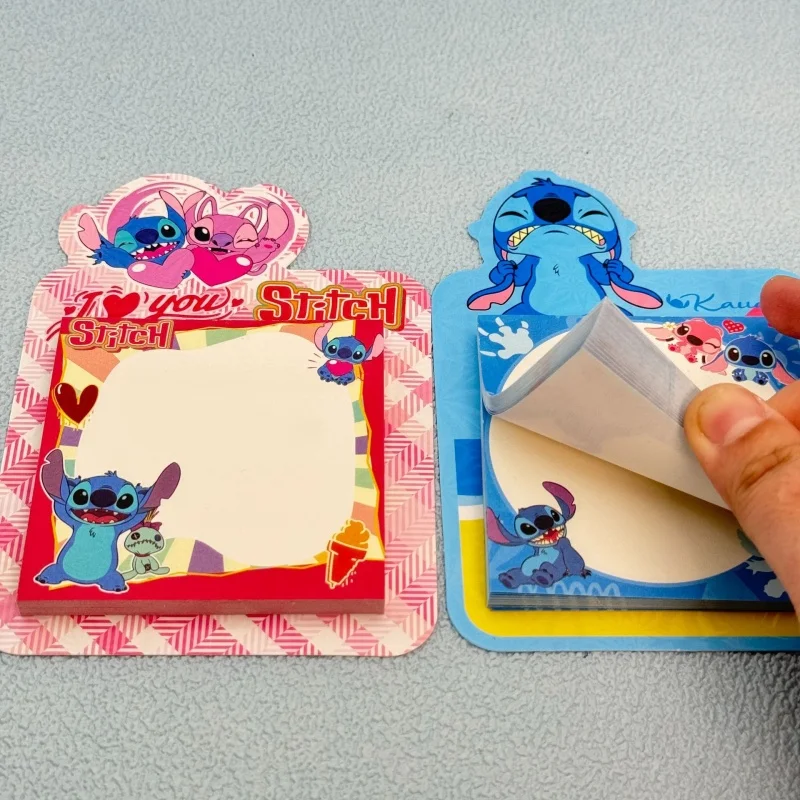 24 pz/lotto Kawaii Disney Stitch Memo Pad Creativo N Volte Etichetta di Cancelleria Blocco Note Segnalibro Materiale Scolastico Postale