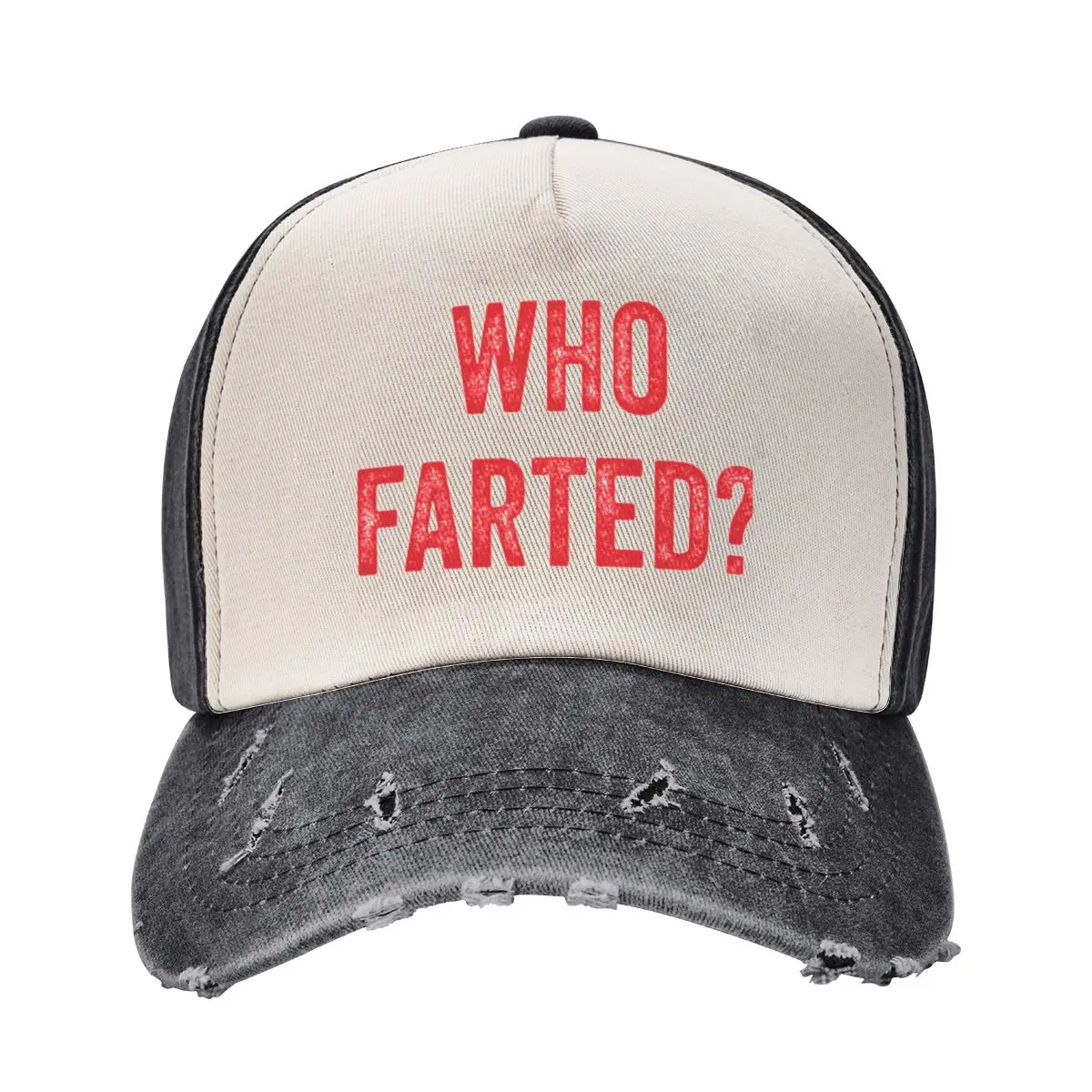 Funny Fart Gift, Who Farted Baseball Cap foam party Hat Rugby Hood Thermal Visor Trucker Hats For Men Women's