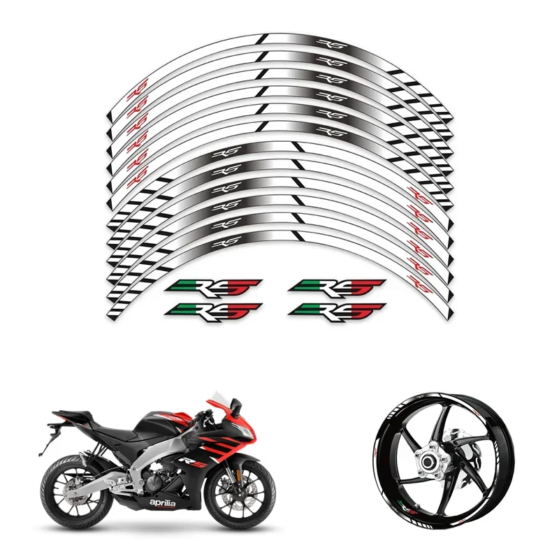 MOTO For APRILIA RS 125 50 250 RS125 RS50 RS250 Motorcycle Parts Contour Wheel Decoration Decal Sticker - 2