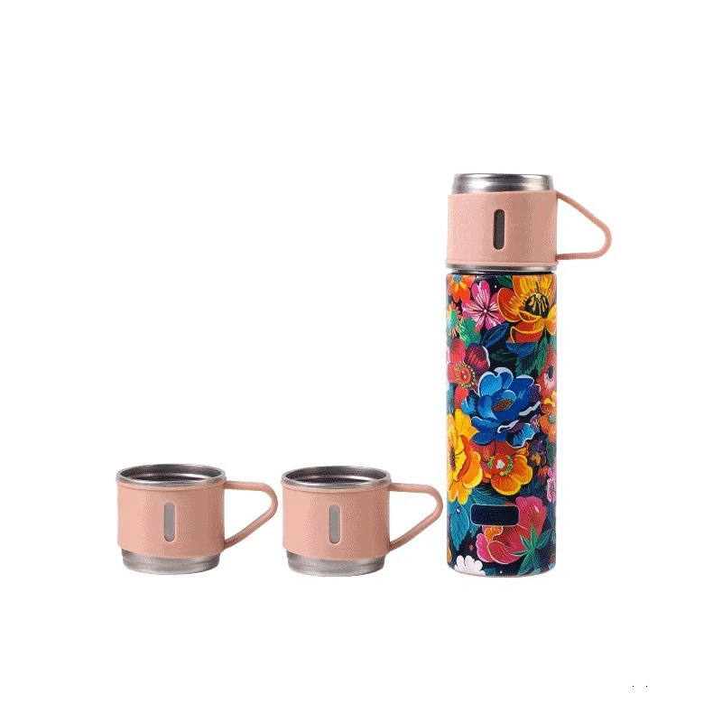 Portable Thermos Cup Set 500ml Home Portable Daily Stainless Steel Cup