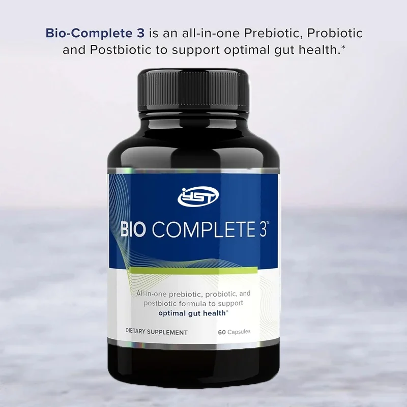 Bio completo 3 probiotici, supporto per la salute intestinale, 60 capsule contenenti Tributyrin coagulante Bacillus Sunsiber