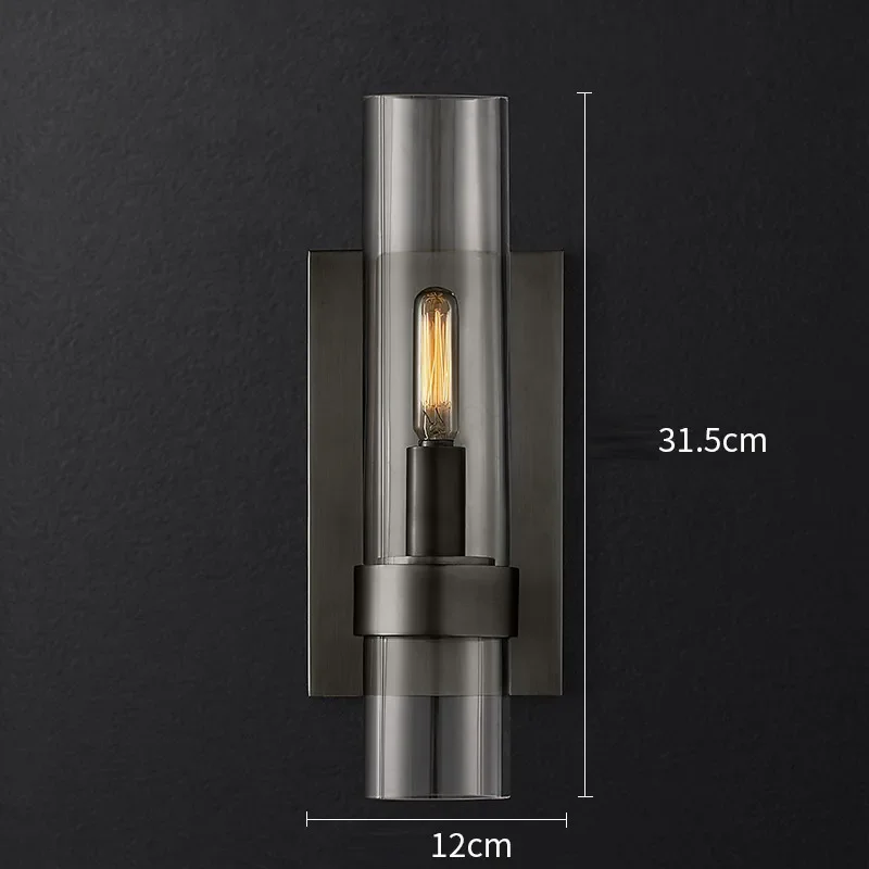 Modern Luxurious Wall Lights Glass Shade Gold/Black Wall Lamps for Bedroom Bedside Living Room Restaurant Fixtures Led Sconces