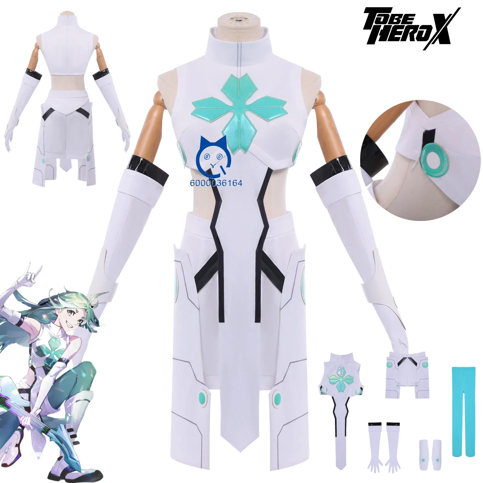 

To Be Hero X Cosplay Anime LUCKY CYAN Role Playing Costume Anime Clothes Dress for Women Halloween Party Comic Con Suit Set