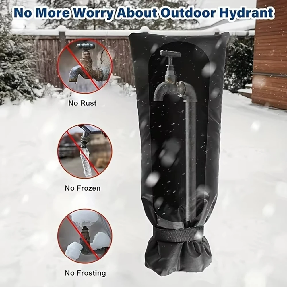 New Winter Waterproof Outdoor Faucet Cover Outside Garden Faucet Freeze Protection Sock Reusable Tap Protector