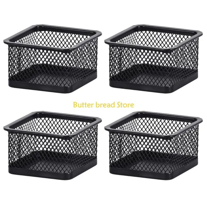 W89C Iron Metal Paper Clip Box for Desk Organization of Small Items School Office