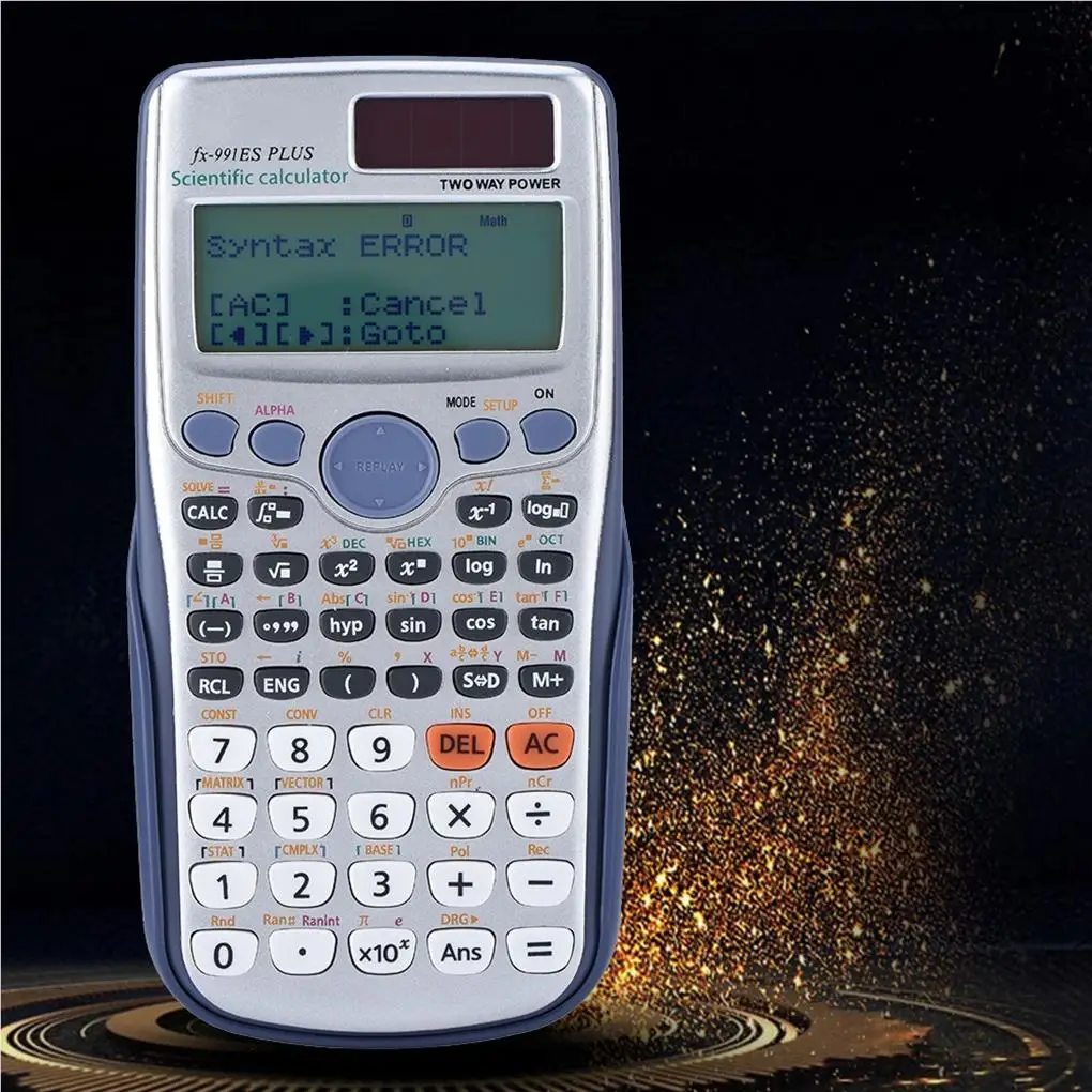 Calculadora de FX-991ES-PLUS con 417 funciones, herramienta de cálculo para Universidad, ordenador, escuela, oficina, moneda, batería, gráficos