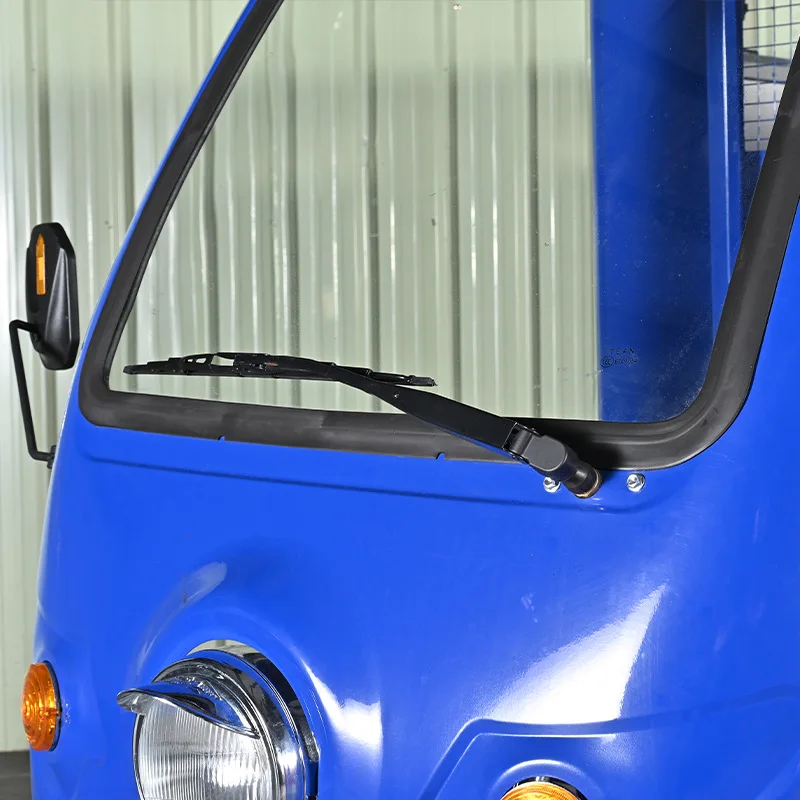 Solar photovoltaic tricycle with shed passenger and cargo tricycle van