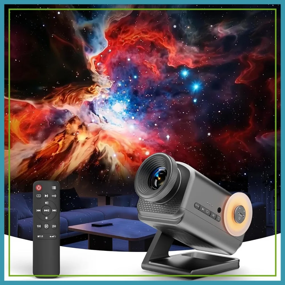

3D Galaxy Projector, 60 HD Themes, Bluetooth Speaker, Night Light with Timer for Bedroom Home Decor