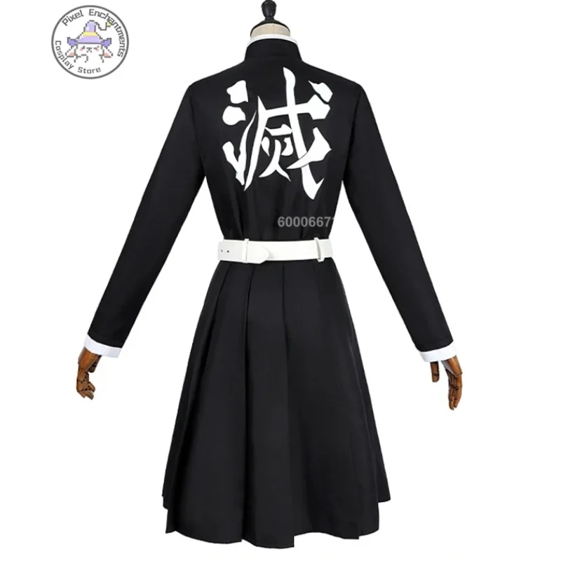 CyAnime kimetsu no yaiba شيطان القاتل تأثيري Tsuyuri Kanao زي المرأة لعب الأدوار Kisatsutai موحدة شعر مستعار حفلة عيد الميلاد Outfi