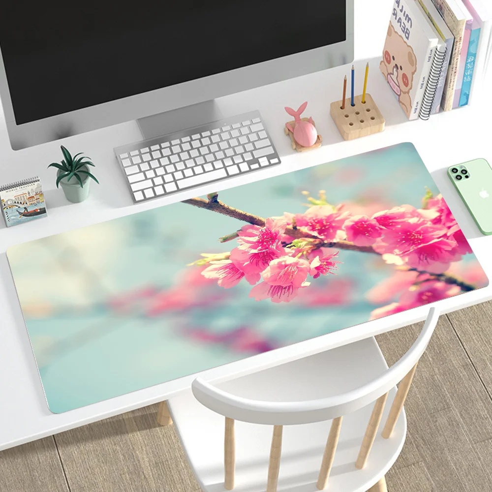 

Sakura Mousepad Mouse Mat Desk Mat With Pad Gaming Accessories Prime Gaming XXL Keyboard Pad Padding Mat