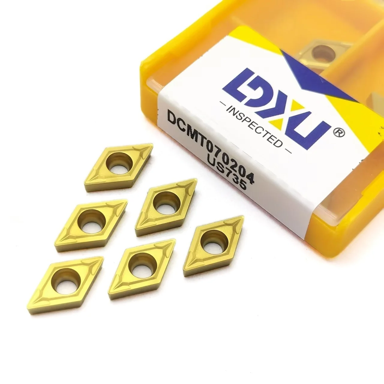 Carbide transformando inserir, alta qualidade, 10 pcs, dcmt 070204 UE6020, dcmt 070204