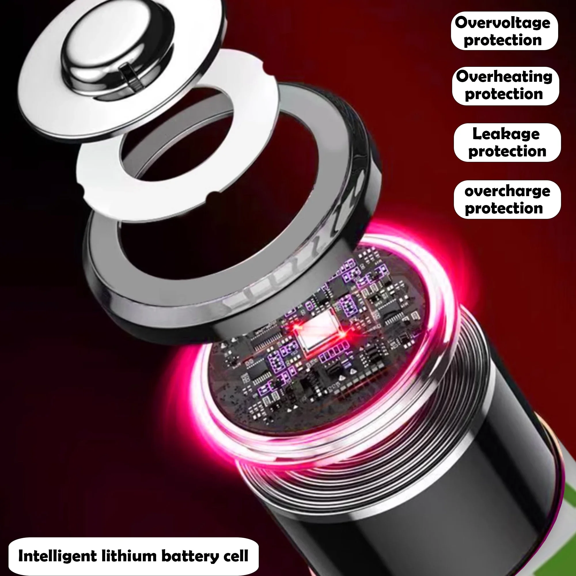 حار AA بطارية ليثيوم قابلة للشحن 1.5 فولت 13600 مللي أمبير سعة كبيرة الجهد المستمر USB شحن سريع تحكم الماوس محدد