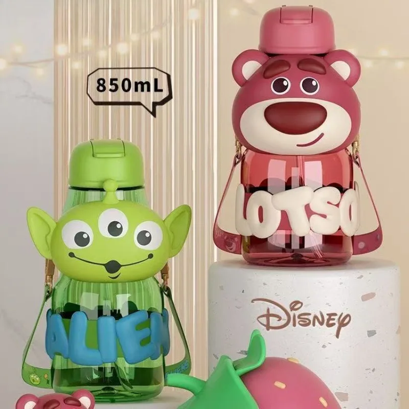 

Детская космическая чашка с героями мультфильмов Disney Lotso, 850 мл, большая емкость, безопасная для пищевых продуктов, нетоксичная, милая аниме-чашка с высокоточной соломинкой