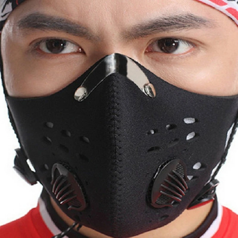 Men Women Cycling Bike Wear Mask Outdoor Anti Dust Face Mask Breathable Anti-pollution Air Filter Face Anti Fog Face Mouth Masks