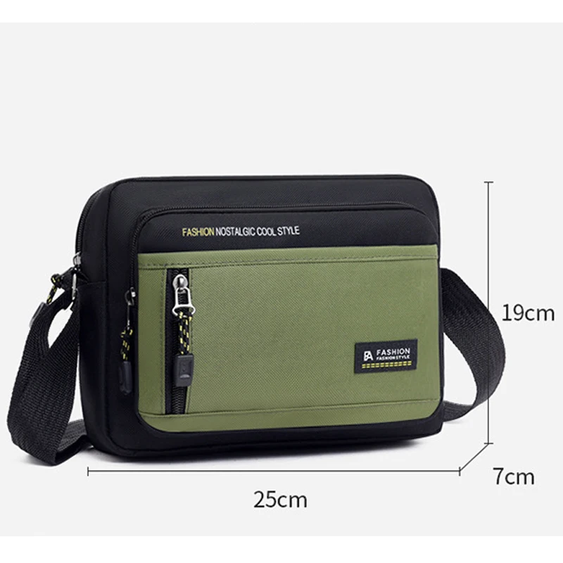 NEW Men Crossbody Bag Single Shoulder Bags Big Capacity Storage Bag Multi-Pockets Business Crossbody Bags for Work Traveling