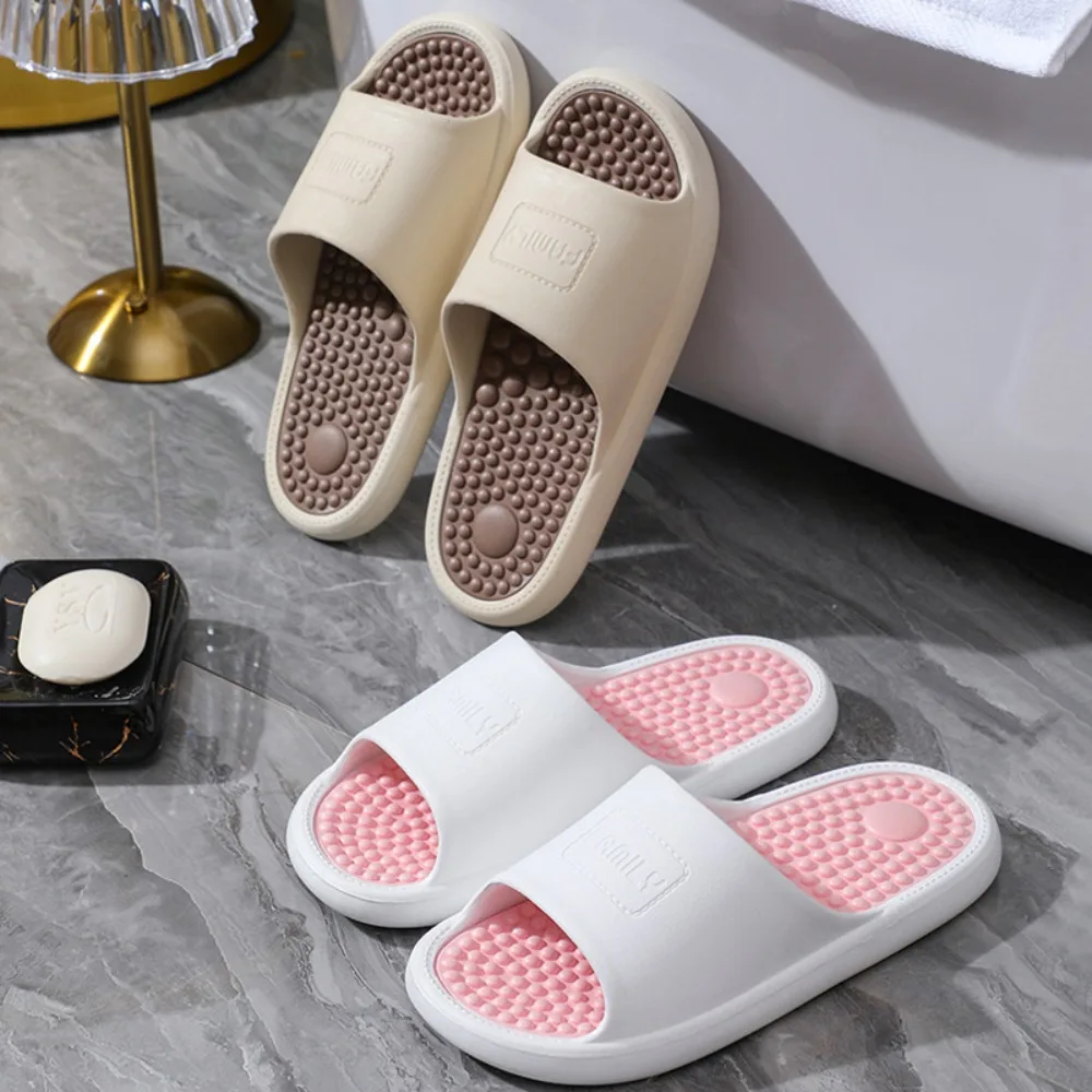 

Новые нескользящие женские и мужские тапочки, массажные домашние тапочки Eva, пляжные сандалии, мягкая домашняя обувь для дома, ванной комнаты, улицы