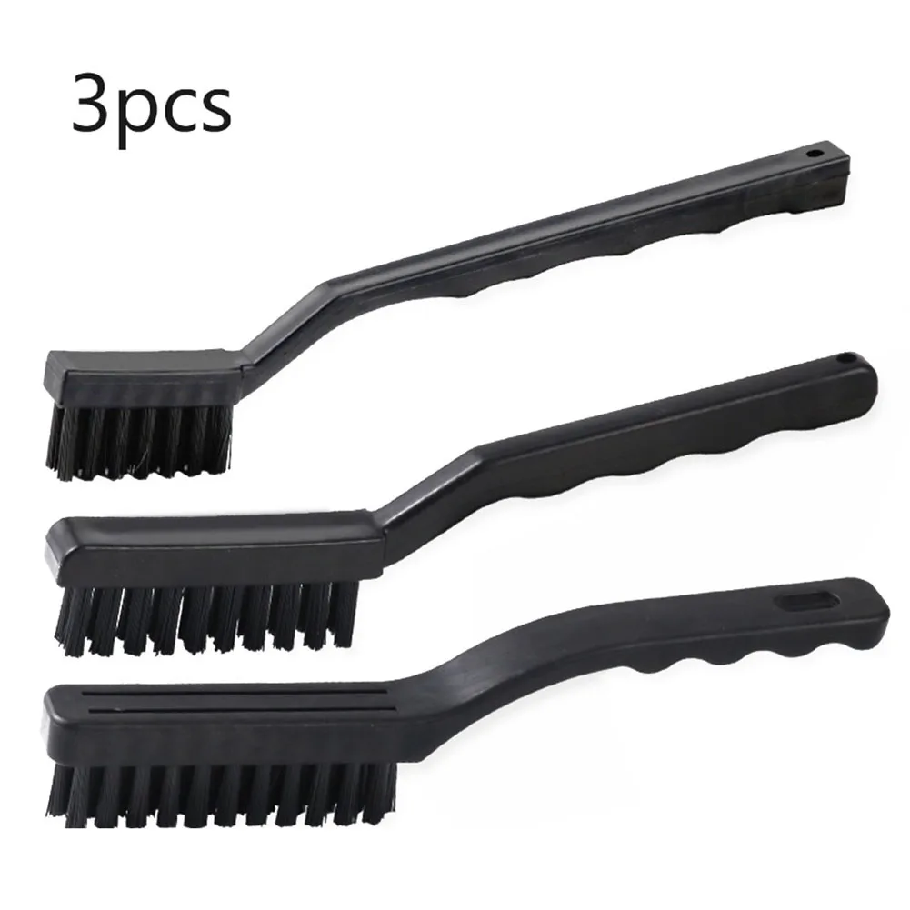 Anti Static Brush Brushes Hand Tools Plastic+Synthenic Fiber Small/Medium/Large 1 Pc/3 Pcs Black Dust Clearning