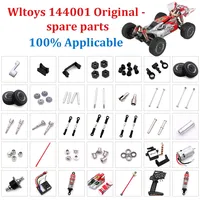 Wltoys 144001 144002 144010 124016 124017 124018 124019 7Pcs Front Rear Tie Rod Linkage Servo Link Rod Set RC Car Spare Parts W