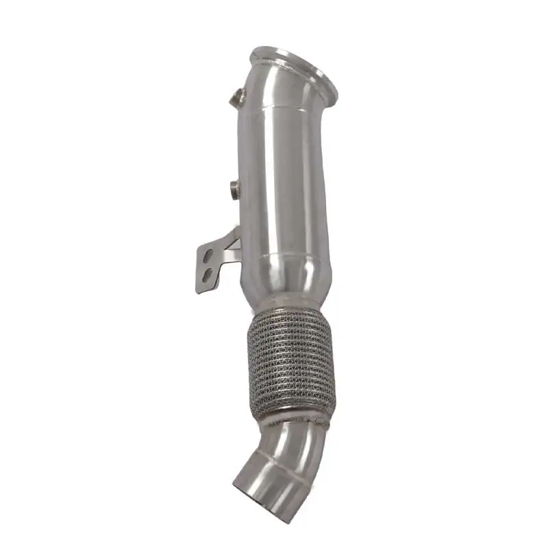 High-quality Stainless Steel Exhaust System for BMW B48 2.0T - Brushed Finish Exhaust Catted Downpipe