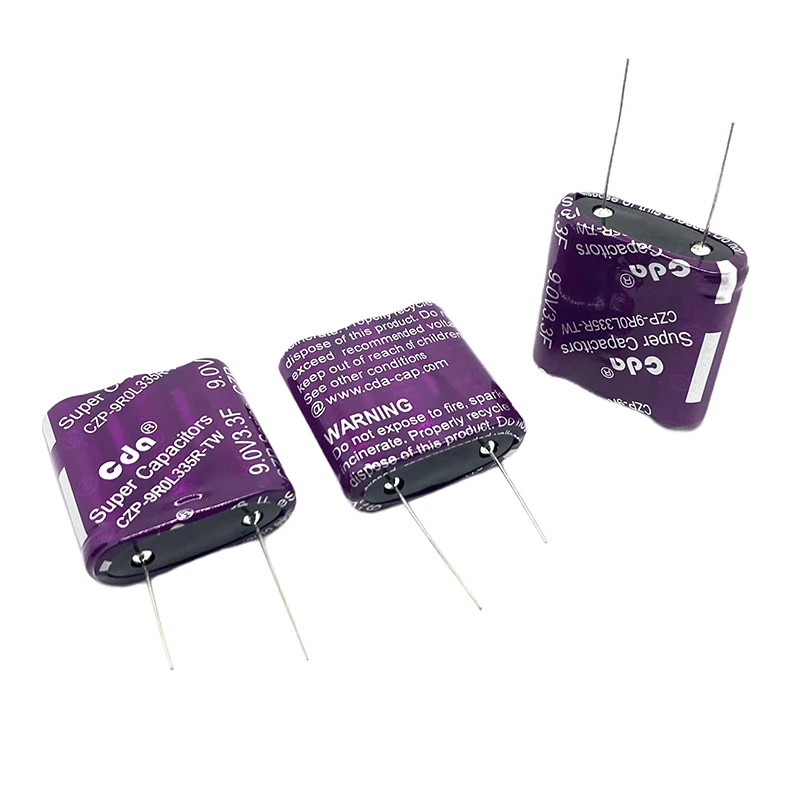 CZP-supercondensadores tipo CDA, 9V, 3.3F, CZP-9R0L335R-TW, herrah