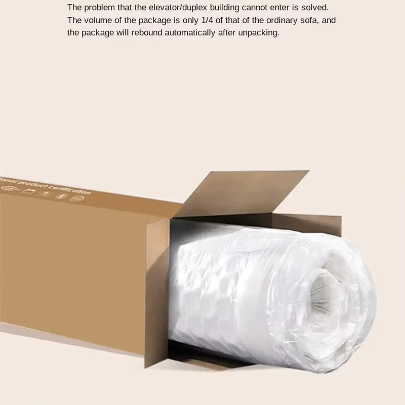 Lazy Sofa One Seat Fabric Folding Italian Minimalism Small Apartment Balcony Lying Sleepable High Elastic Foam Tatami Bedroom
