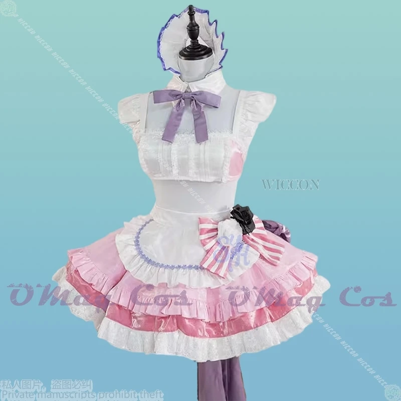 

GODDESS OF VICTORY: NIKKE Dorothy Cosplay Costume 코스프레 Kawaii Coffee Maid Pink Dress Jirai Kei Short Top Halloween
