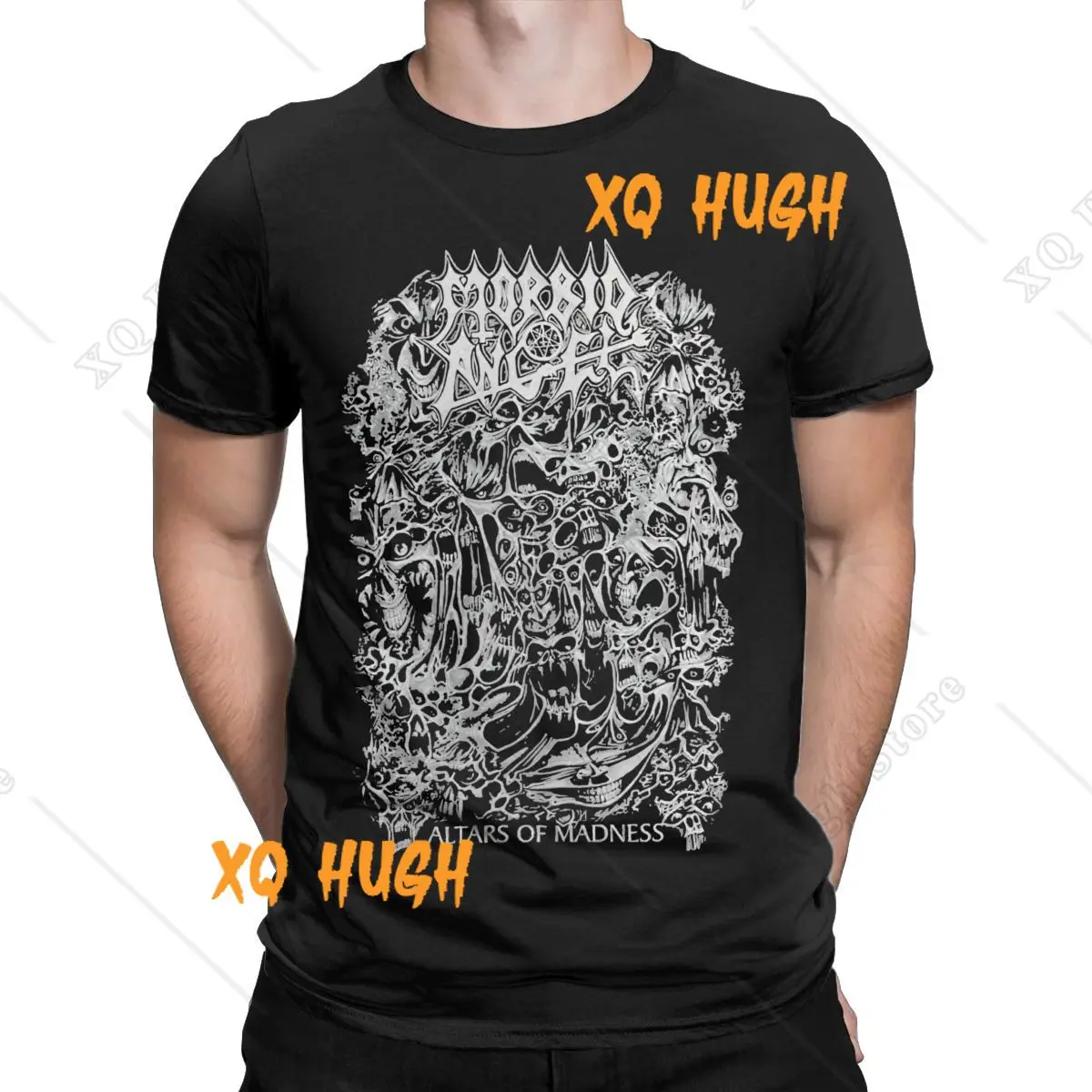 Fashion Morbid Angel Altars Of Madness T-Shirts Men Round Collar 100% Cotton T Shirt Short Sleeve Tee Shirt Plus Size Clothes