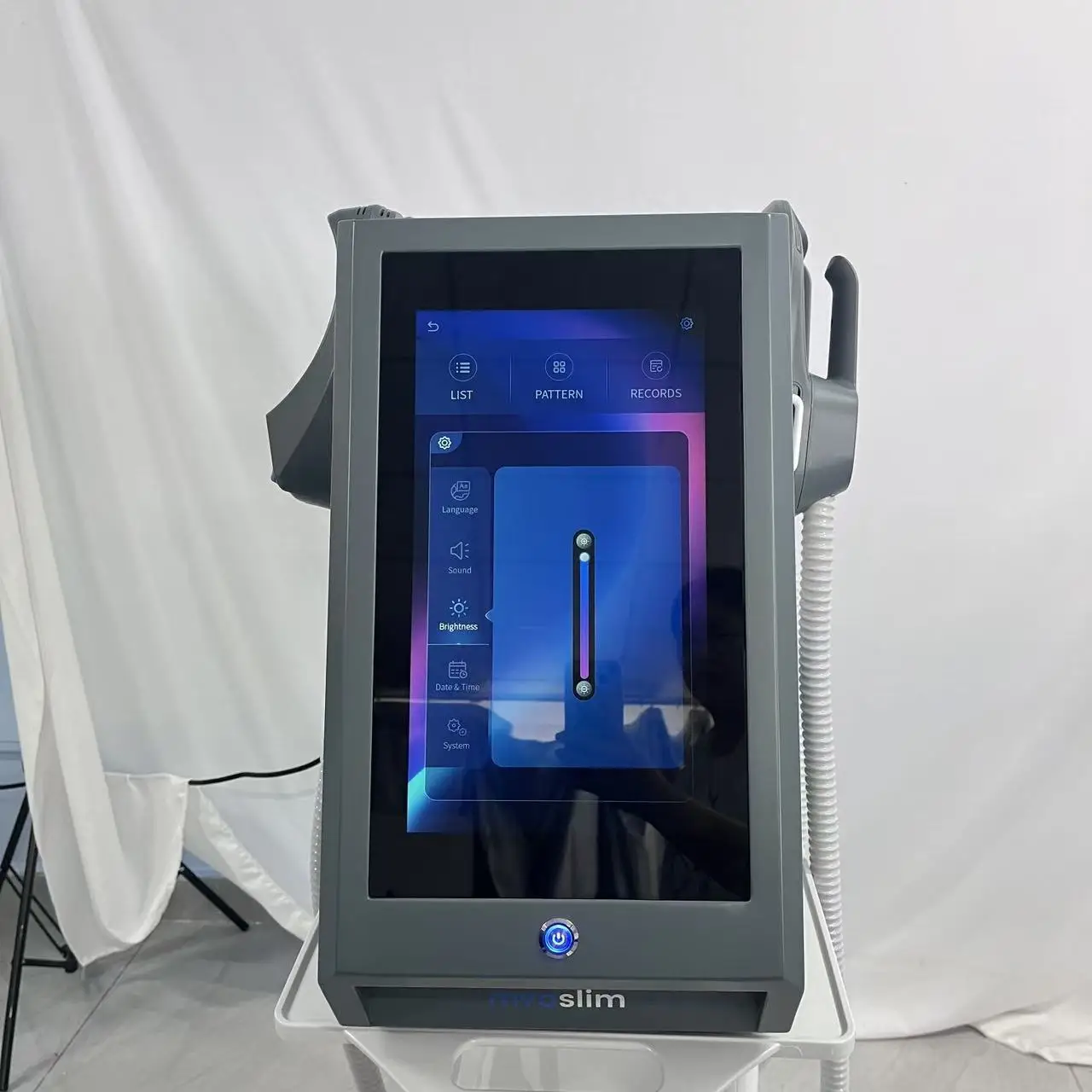 المحمولة EMS MYOslim الكهرومغناطيس مقبض واحد RF التخسيس العضلات تحفيز إزالة الدهون آلة تخسيس الجسم