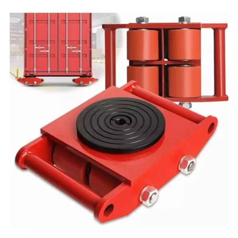 Machine Dolly Skate Load Capacity 30 T Cargo Roller Skates 360 Rotating Industrial Electric Trolley