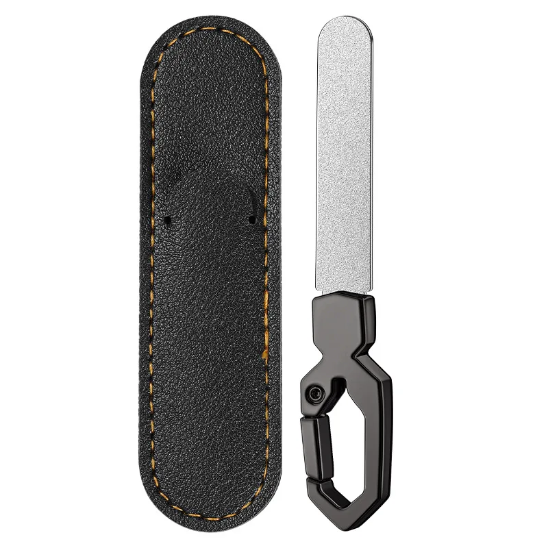 Lime per unghie bifacciale in acciaio inossidabile per uomini e donne, adatte per la cura delle unghie riutilizzabili e resistenti per unghie naturali, P