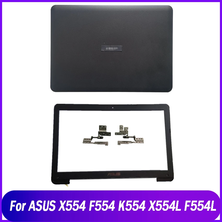 New Rear Lid For ASUS X554 F554 K554 X554L F554L Laptop LCD Back Top Cover Front Bezel Hinge Cover Plastic Case Rear Lid