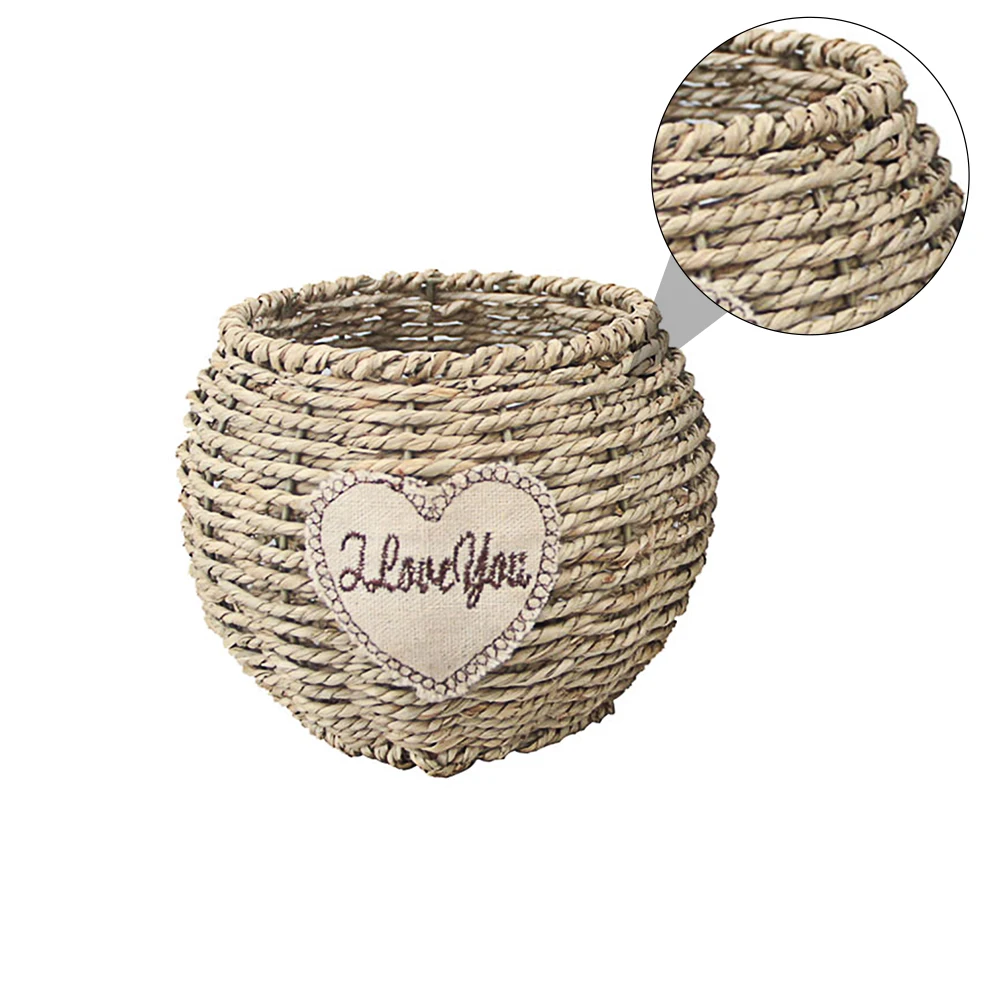 

1 pc Handmade Woven Flower -Friendly Plant Pot Decor Wedding Festival Basket Large Size Space
