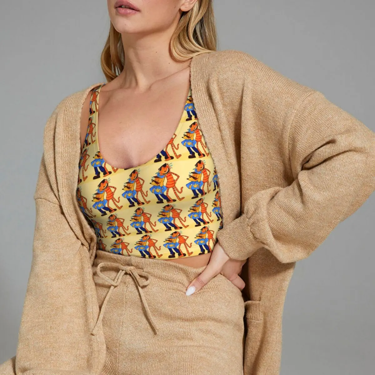 مخصص الكلب رجل ليل بيتي والكبير بيتي مروحة الفن المرأة سترة رياضية الصدرية الصالة الرياضية تجريب عالية التأثير اليوغا المحاصيل تانك القمم #5