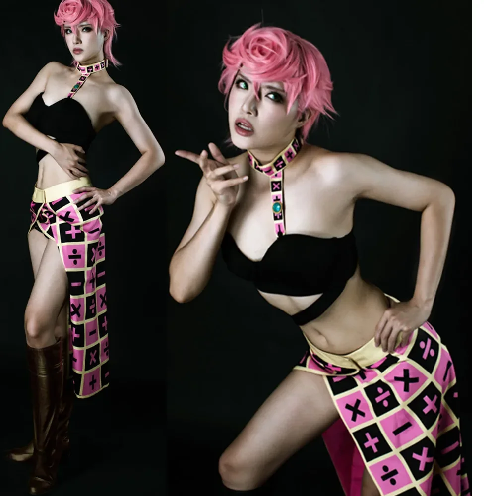 

JoJo's Bizarre Adventure Over Heaven Trish Una Cosplay Costume Halloween Costume Dress