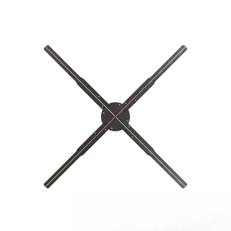 Naked eye 3D holographic fan screen suspension stereoscopic projection transparent LED display 4